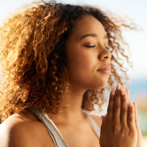 Woman praying